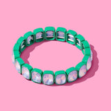 Layla Stretch Bracelet w/ Large Rectangle Stones