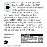 NIV Tiny Testament Bible New Testament Leathersoft White