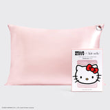 Hello Kitty x Kitsch Pillowcase - Solid Pink Kitty Face