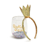 Birthday Queen Wine Glass