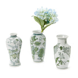 Primrose and Lotus Green Chinoiserie Vase