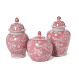 Pink Covered Chinoiserie Vase
