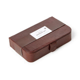 Chestnut Leather Domino Set