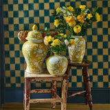 18" Yellow Temple Jar