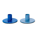 Blue Taper Candleholders