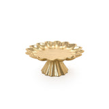 Scalloped Edge Gold Cake Stands
