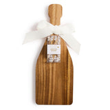 Champagne Bottle Serving Board with 20 Pearl Picks