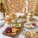 Champagne Bottle Serving Board with 20 Pearl Picks