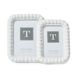 White Double Hobnail Frame