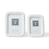 White Double Hobnail Frame