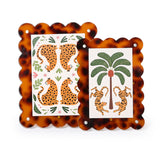 Scalloped Edge Tortoise Print Frame