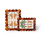 Scalloped Edge Tortoise Print Frame