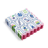 Mahjong Scalloped Cocktail Napkins