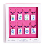 Mahjong Wine Bottle Charms Set