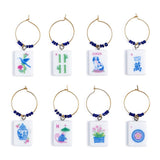 Mahjong Wine Bottle Charms Set