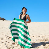 Large Dock & Bay Quick Dry Towel: Cancun Green