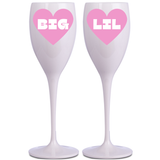 Big/Lil Champagne Flute Set