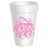 Happy Easter Script Styrofoam Cups