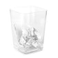 Square Acrylic Trash Can