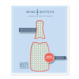 Beau Bottles Sage and White Cane - MINI Prosecco Collection - Six Pack