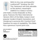 NIV Tiny Testament Bible New Testament Leathersoft Blue