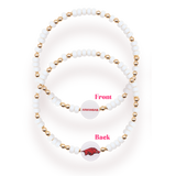 Arkansas & Woo Pig Logo Reversible Bracelet