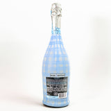 Beau Bottles Powder Blue Picnic Gingham- Prosecco Collection