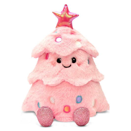 Pink Glitter Christmas Tree Plush