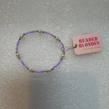 Lilac and Pearl Bracelet