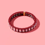 Maeve Gold w/ Pearls Enamel Stretch Bracelet