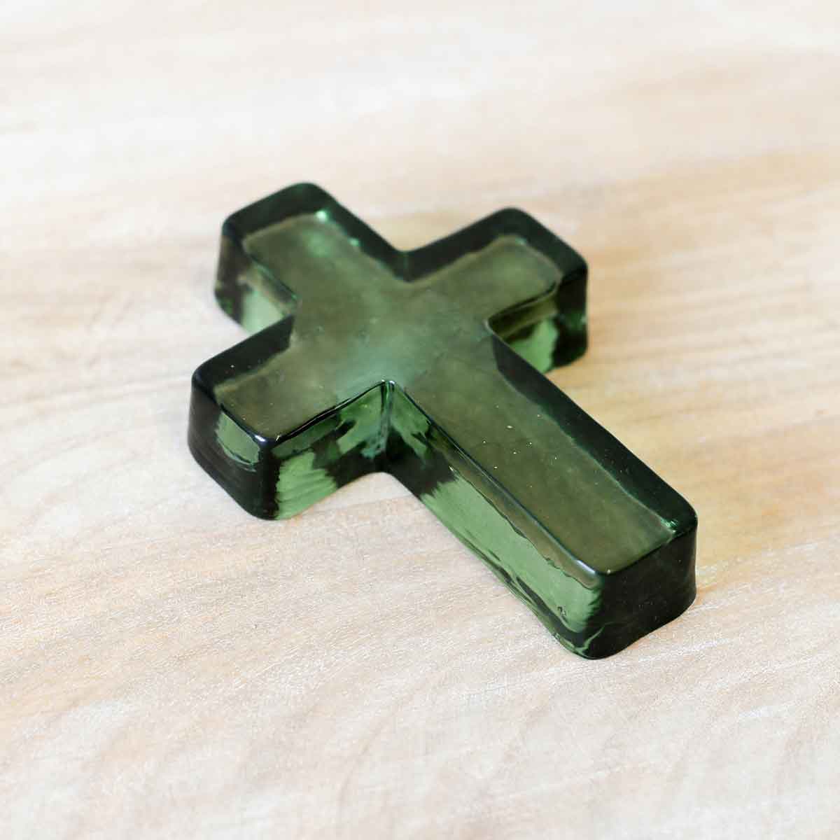 Glass Cross Decor