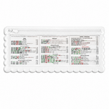 Splash-Proof Mahjong Card Holder for Pool Mahjong - White Scallops