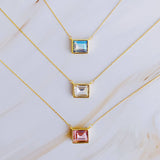 Sweet Square Pendant Necklace: Diamond Clean