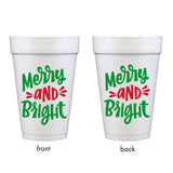 Christmas Foam Cup 10 Pack  {Merry & Bright}