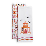 Haunted Pagoda Set of 2 Dish Towels