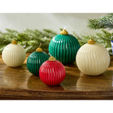 High-Gloss Ornament Ball Candle
