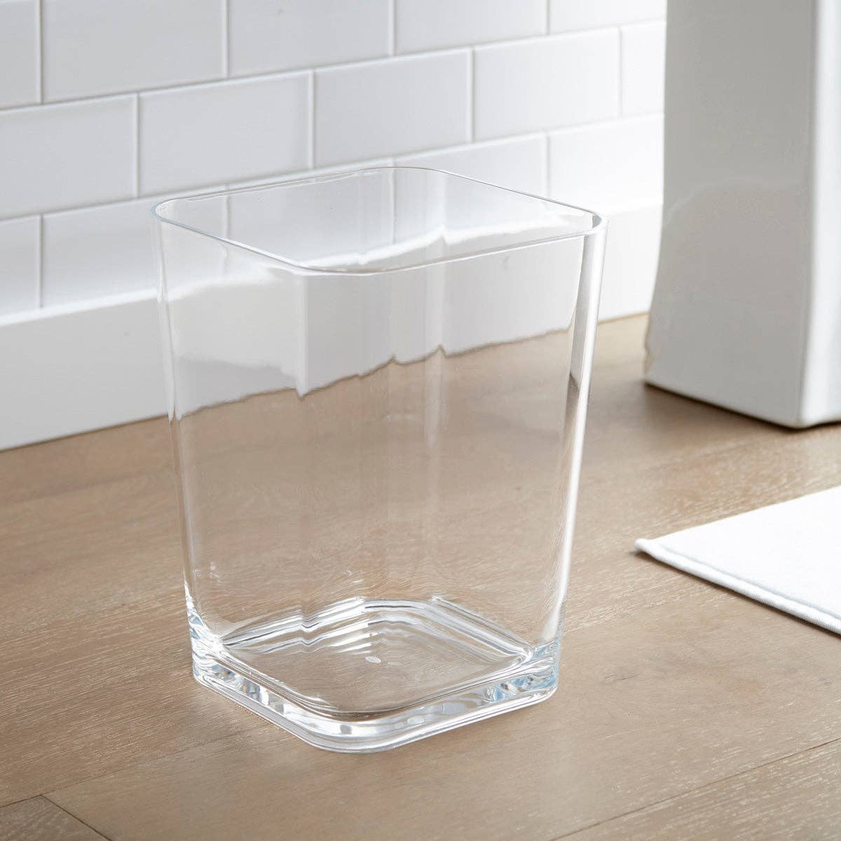 Square Acrylic Trash Can