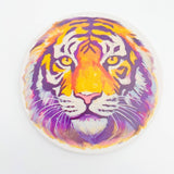 Purple and Gold Tiger Head Coaster