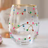 Rhinestone Lights Stemless Wine Glass