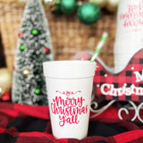 Christmas Foam Cup 10 Pack {Merry Christmas Y'all}