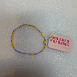 Lilac and Yellow Sprinkle Bracelet