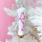 Pink Bow Cowboy Boot Christmas Ornament