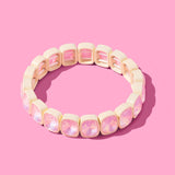 Layla Stretch Bracelet w/ Large Rectangle Stones