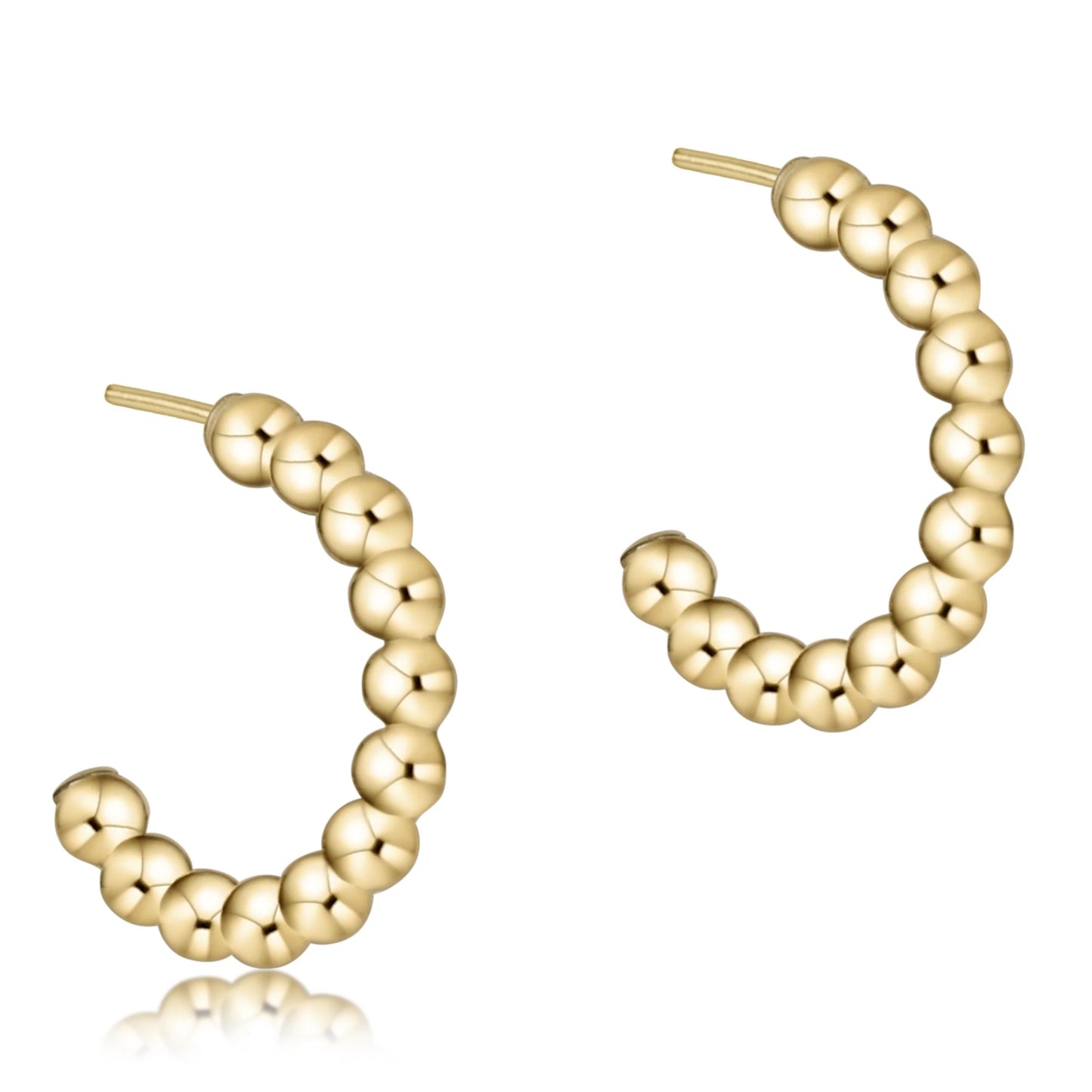 Beaded Classic Hoops