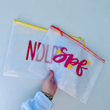 Large Mesh Zipper Pouch