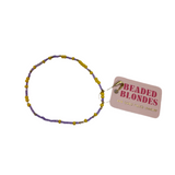 Lilac and Yellow Sprinkle Bracelet