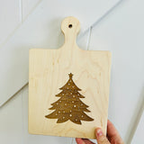 Christmas Tree Engraved Maple Artisan Board