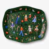 Evergreen Nutcracker Serving Tray
