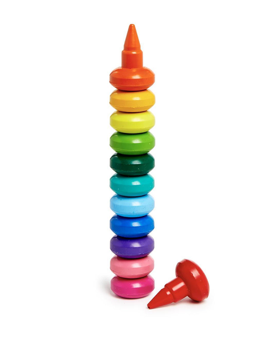 Rainbow Stack Finger Crayon