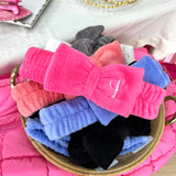 Plush Bow Spa Headbands
